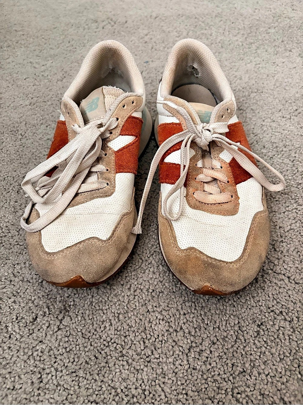 New Balance 574 Sneakers Orange & White US 8.5
